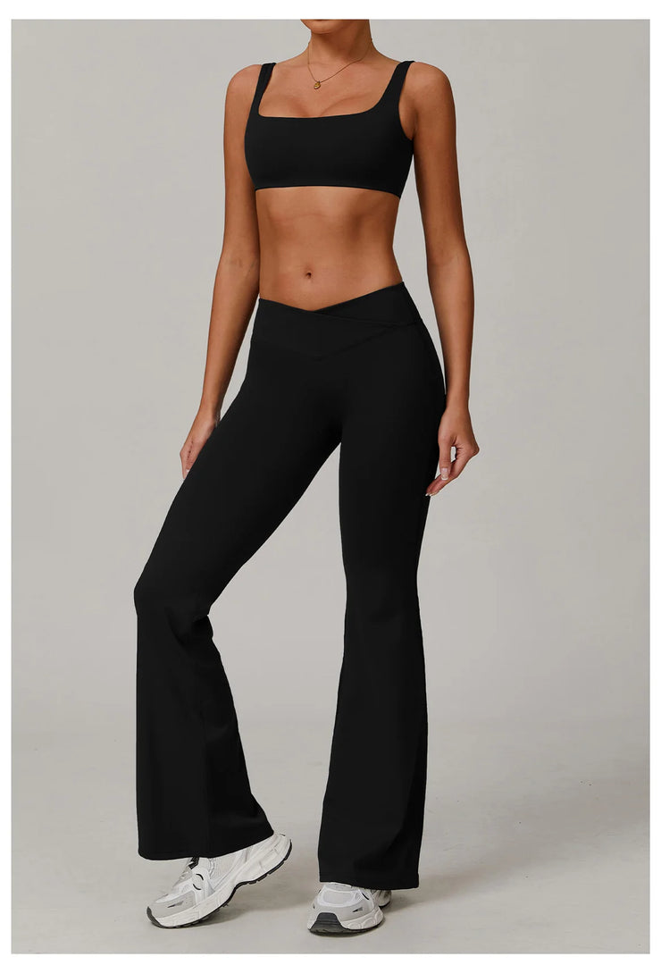 Contoured Performance Yoga Leggings With High Waist