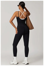Load image into Gallery viewer, Color Blocking Seamless Yoga Jumpsuit Exquisite Fit
