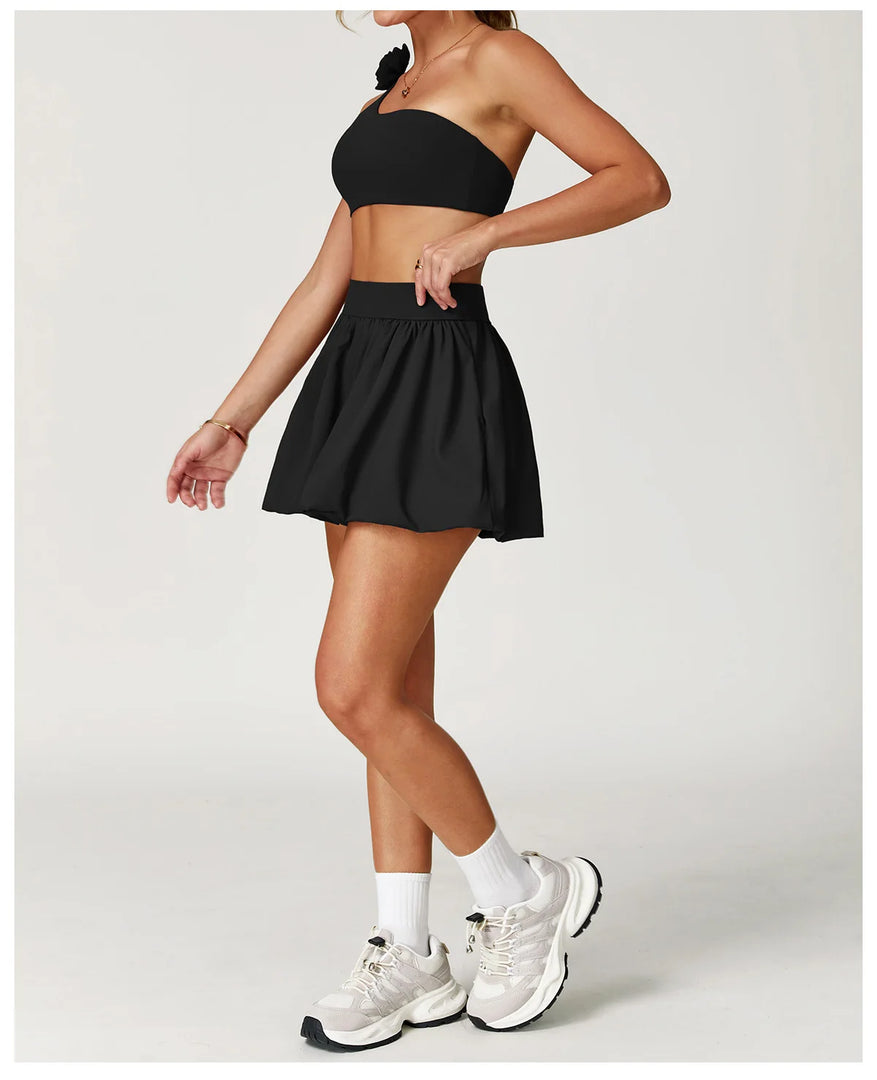 Two Piece Yoga Set Contoured Ribbed Performance Wear