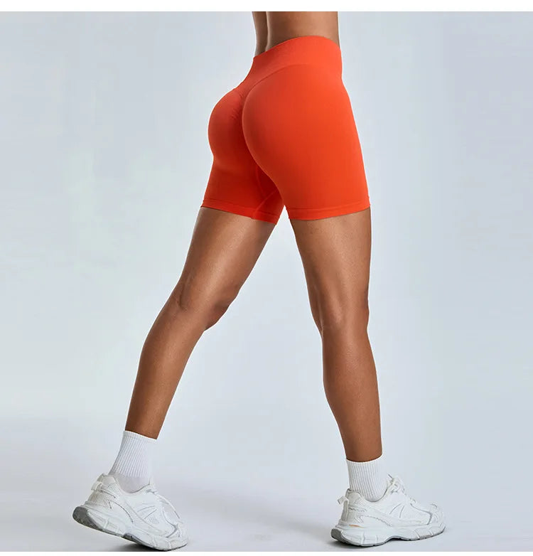 Luxuriant Seamless High Waist Sculpted Yoga Shorts