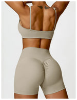 Load image into Gallery viewer, Contoured Padded Sling Seamless Sports Bra Quick Dry
