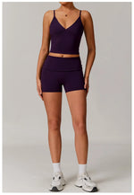 Load image into Gallery viewer, 2 Piece Seamless Contour Yoga Set Nylon Spandex Blend
