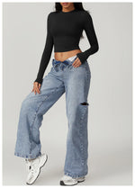 Load image into Gallery viewer, Breathable Seamless Contour Long Sleeve Top Performance
