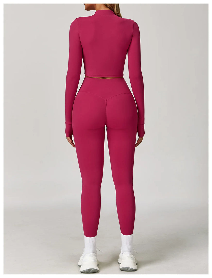 High Waist Contour Yoga Leggings Breathable Performance