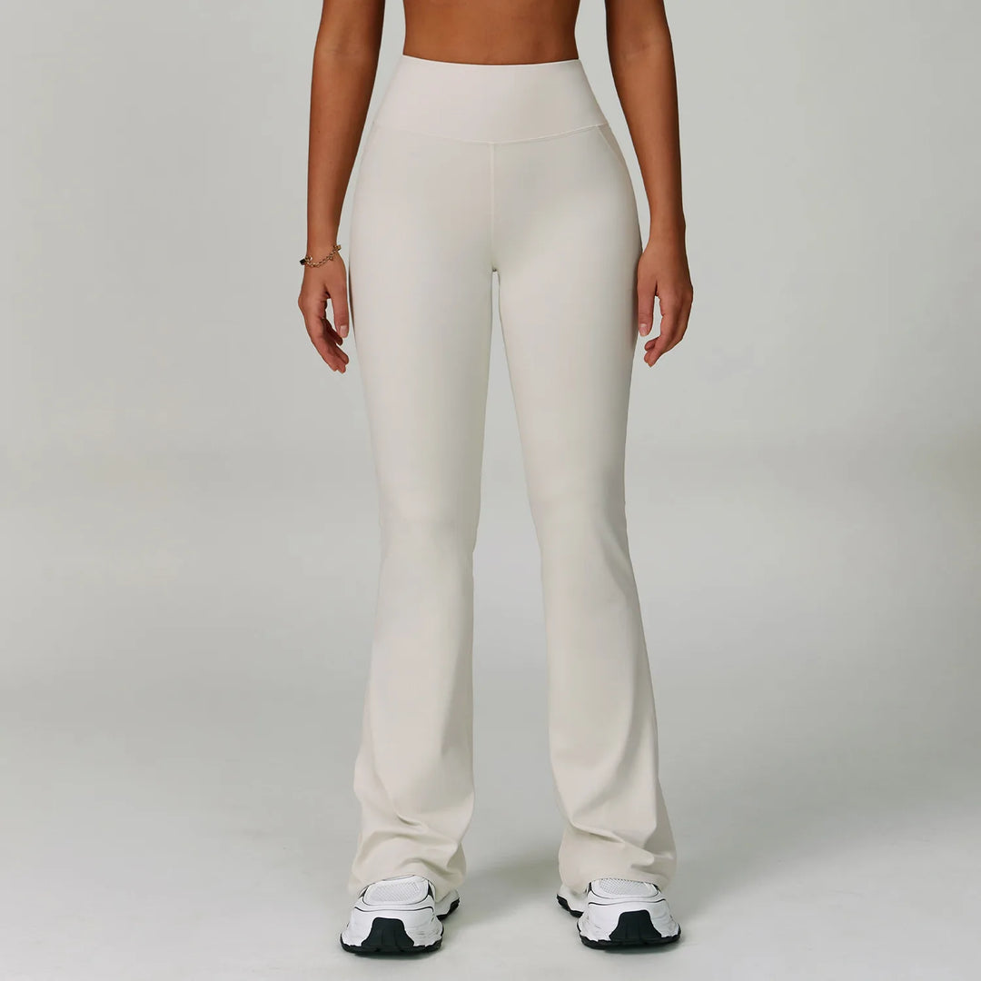 Performance High Waist Contoured Leggings With Wide Leg