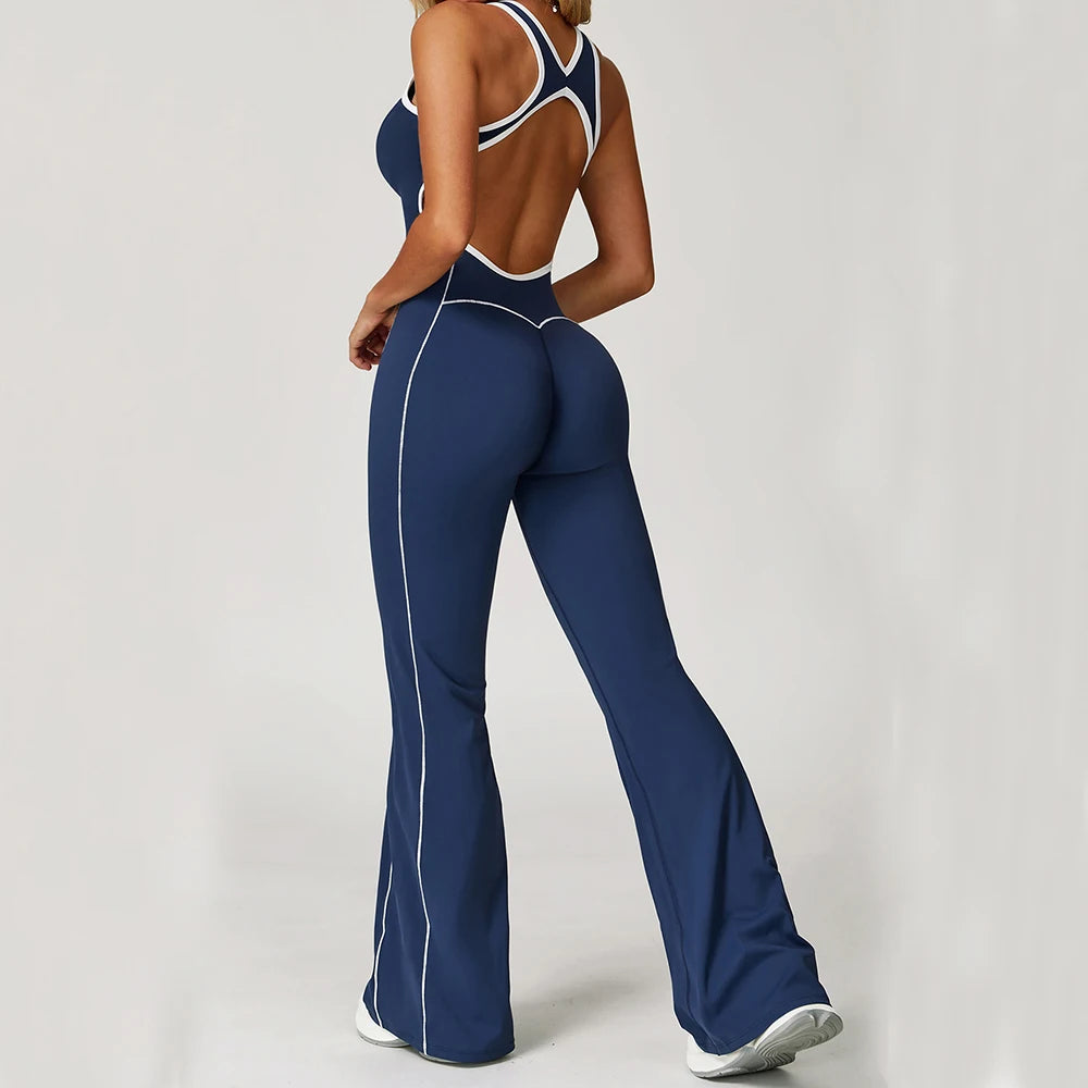 Sculpted Seamless Performance Jumpsuit With Front Zip
