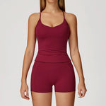 Load image into Gallery viewer, Two Piece Contoured Seamless Performance Athletic Set Nylon
