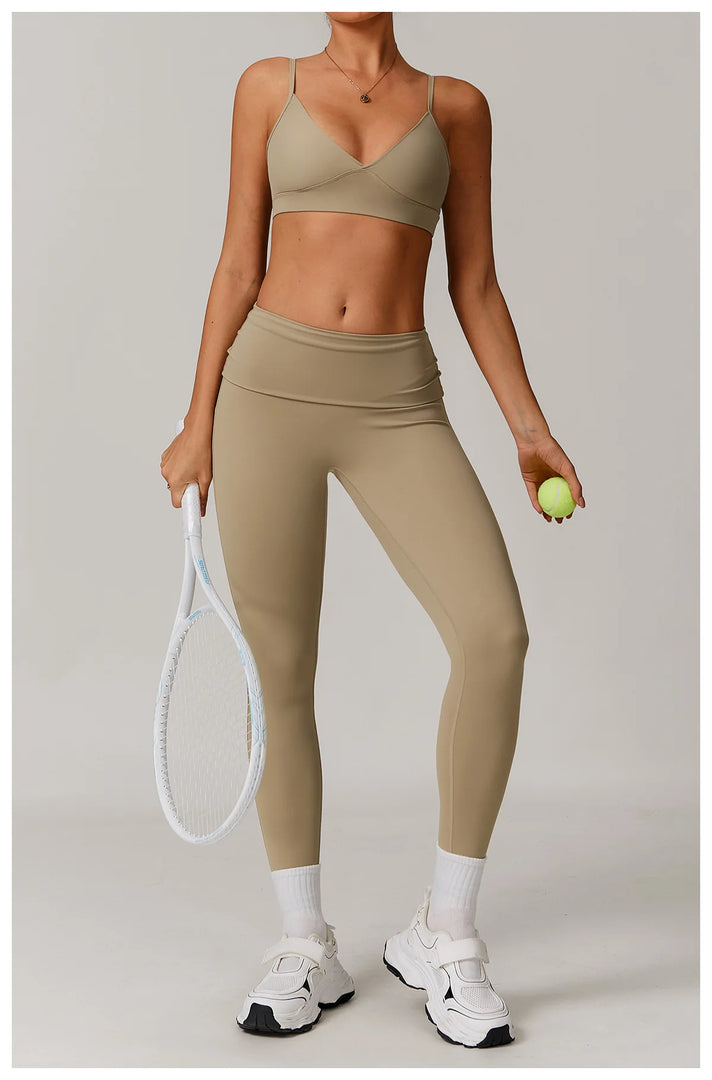 High Waist Contour Performance Leggings With Support