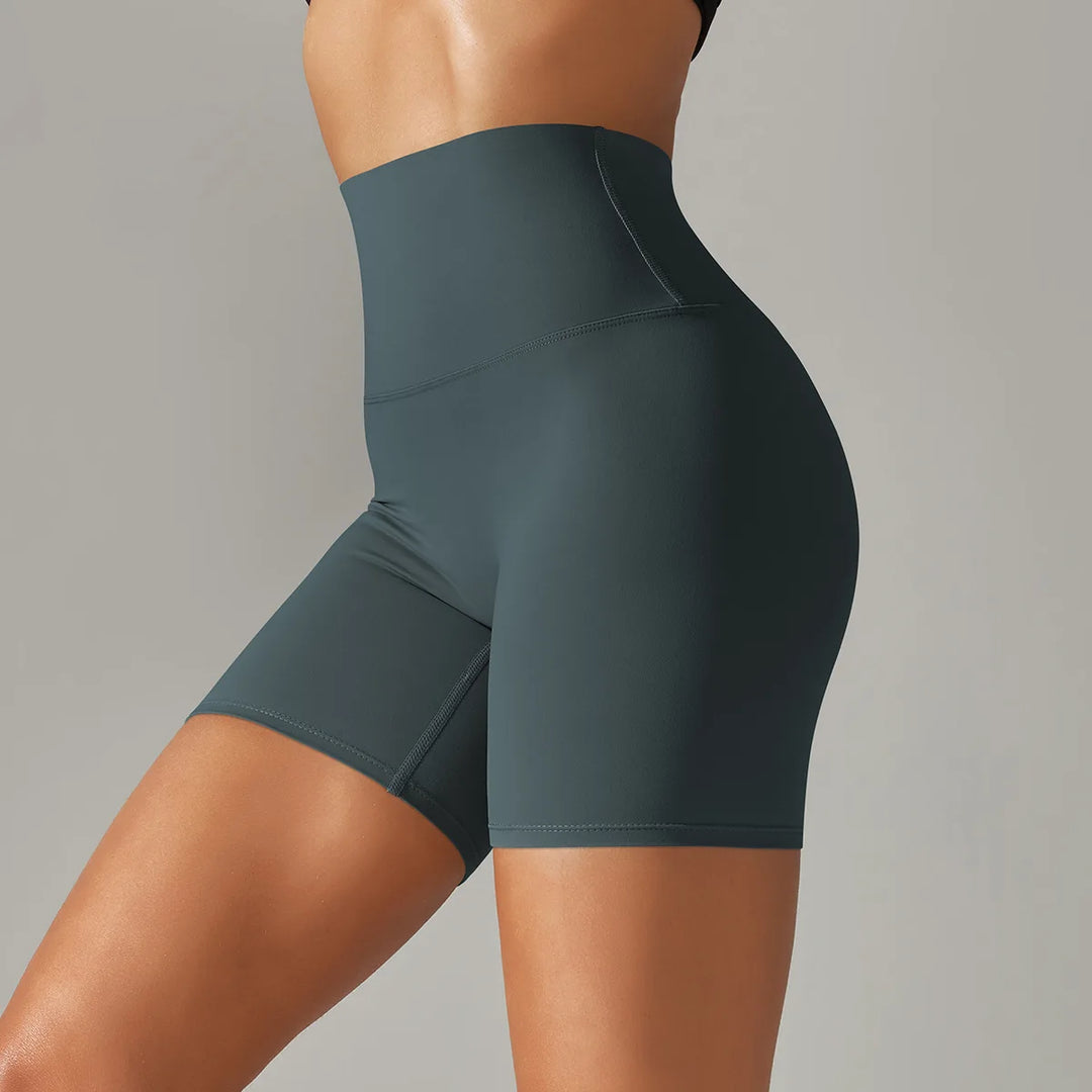 Luxurious High Waist Breathable Yoga Shorts Contour