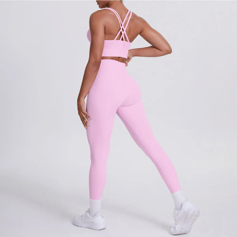 Ultra Luxe Contour Yoga Wear 2 Piece Leggings Nylon