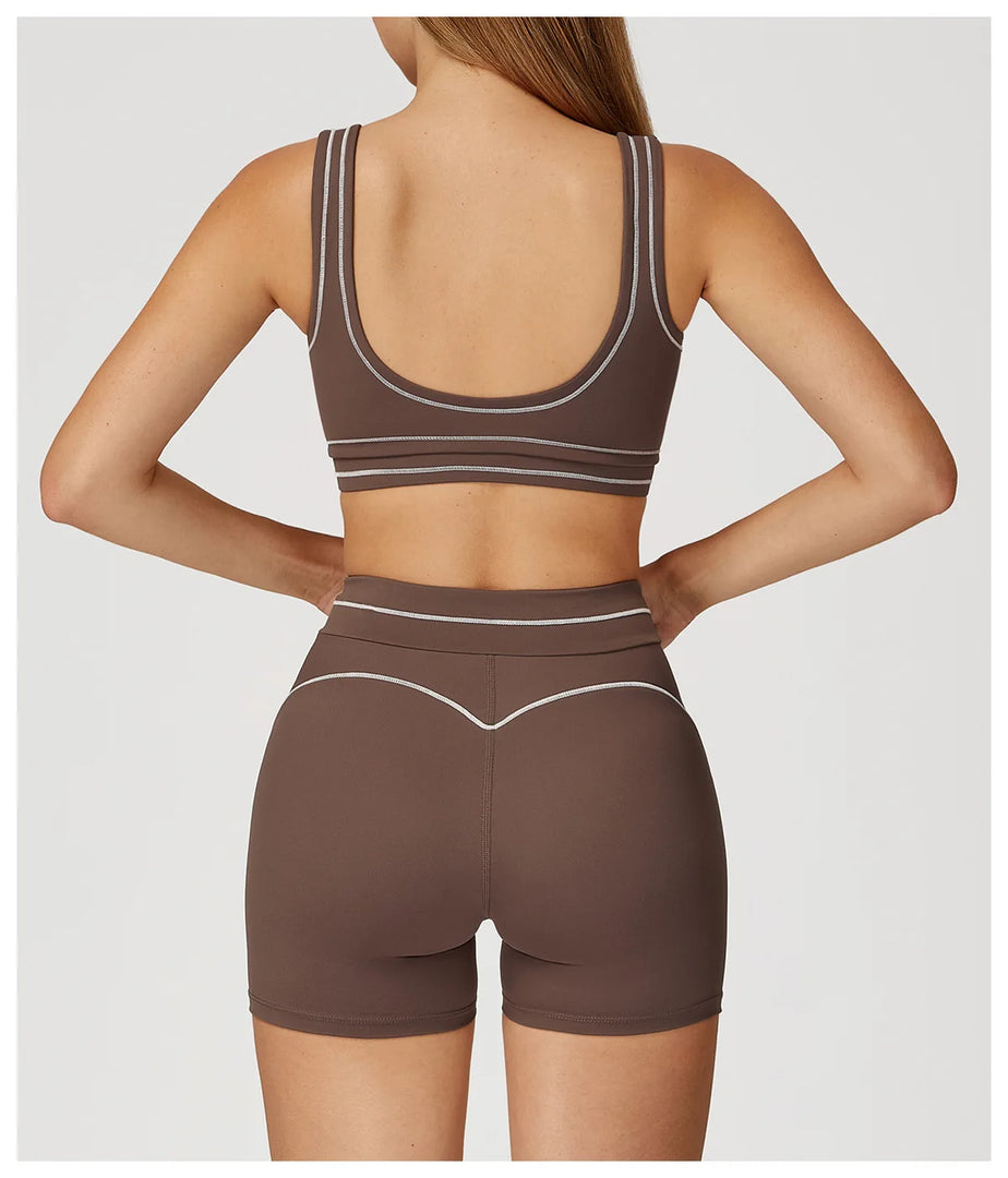 2 Piece Ultra Contour Seamless Yoga Set Performance Weave