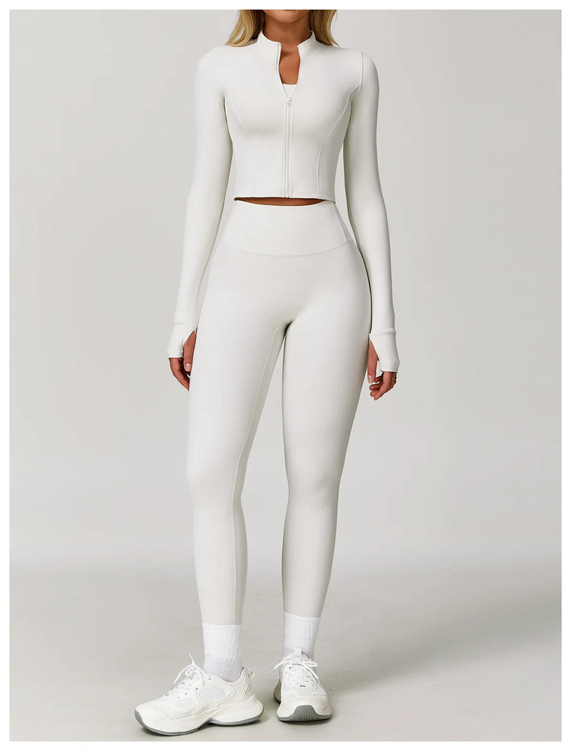 High Waist Contour Yoga Leggings Breathable Performance