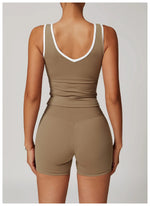 Load image into Gallery viewer, Seamless Contour Backless Sport Bra Top Nylon Spandex
