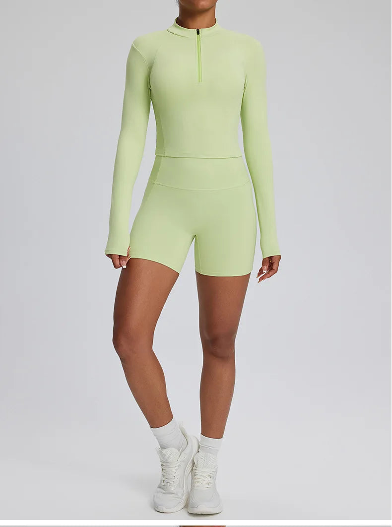 Contour Stretch Athleisure Bell Bottoms Set Nylon Spandex