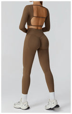 Load image into Gallery viewer, Seamless Premium Athleisure 2 Piece Leggings Set Nylon
