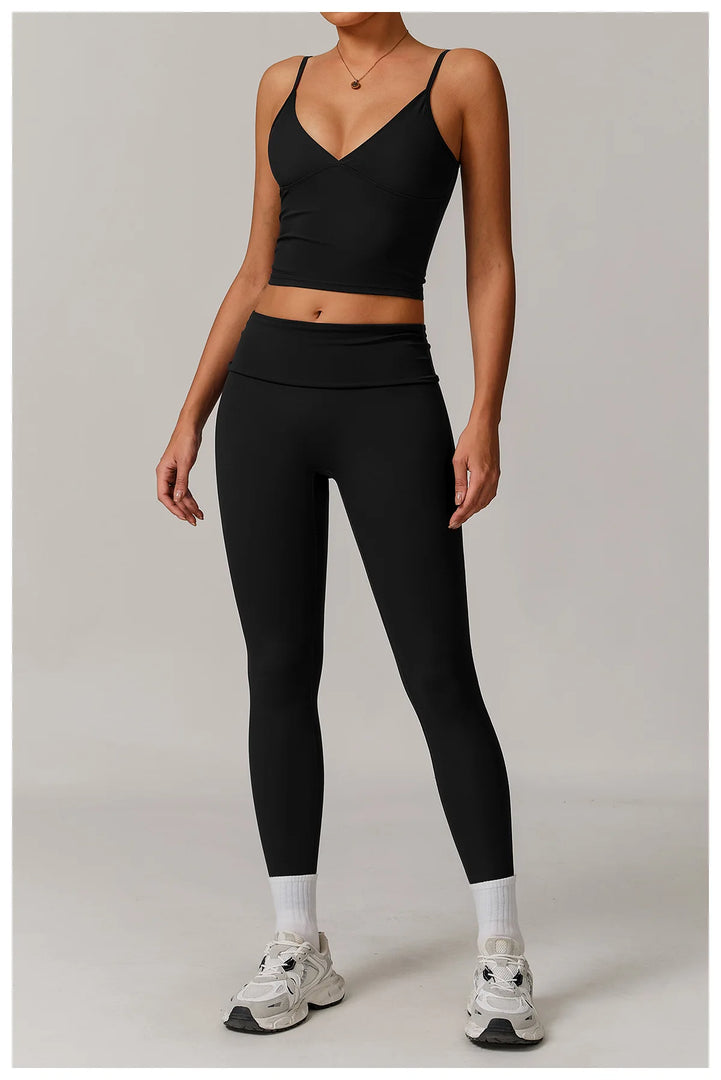 High Waist Contour Performance Leggings With Support