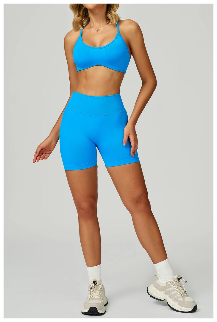 Seamless Contour 2-Piece Contemporary Yoga Set Breathable