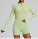 Load image into Gallery viewer, Contour Stretch Athleisure Bell Bottoms Set Nylon Spandex
