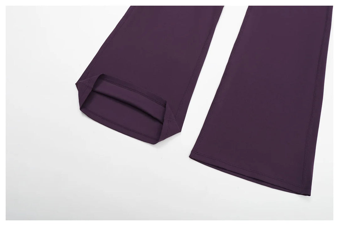 Performance High Waist Contoured Leggings With Wide Leg