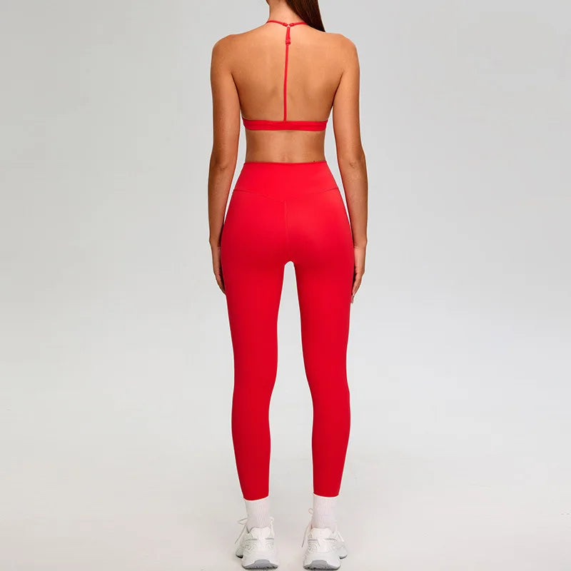 Luxurious Premium Contoured Two Piece Yoga Set Nylon