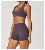 Load image into Gallery viewer, Contour Seamless Yoga Bra Hanging Neck Nylon Spandex
