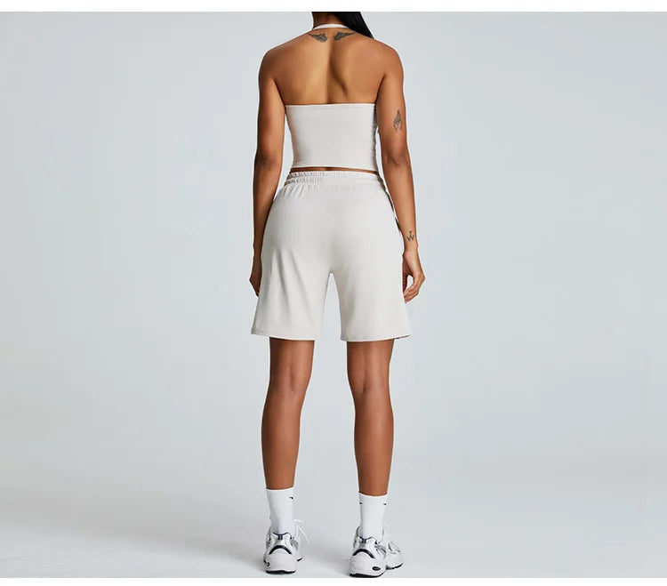 Feather Light Bra Interlocking Open Back Halter Contour