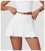 Load image into Gallery viewer, High Waist Contour Skirt Short Culotte Breathable Nylon
