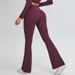 Load image into Gallery viewer, Seamless High Waist Contoured Flare Leggings For Training
