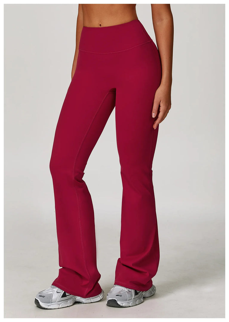 Luxuriously High Waist Contour Bell Bottom Leggings