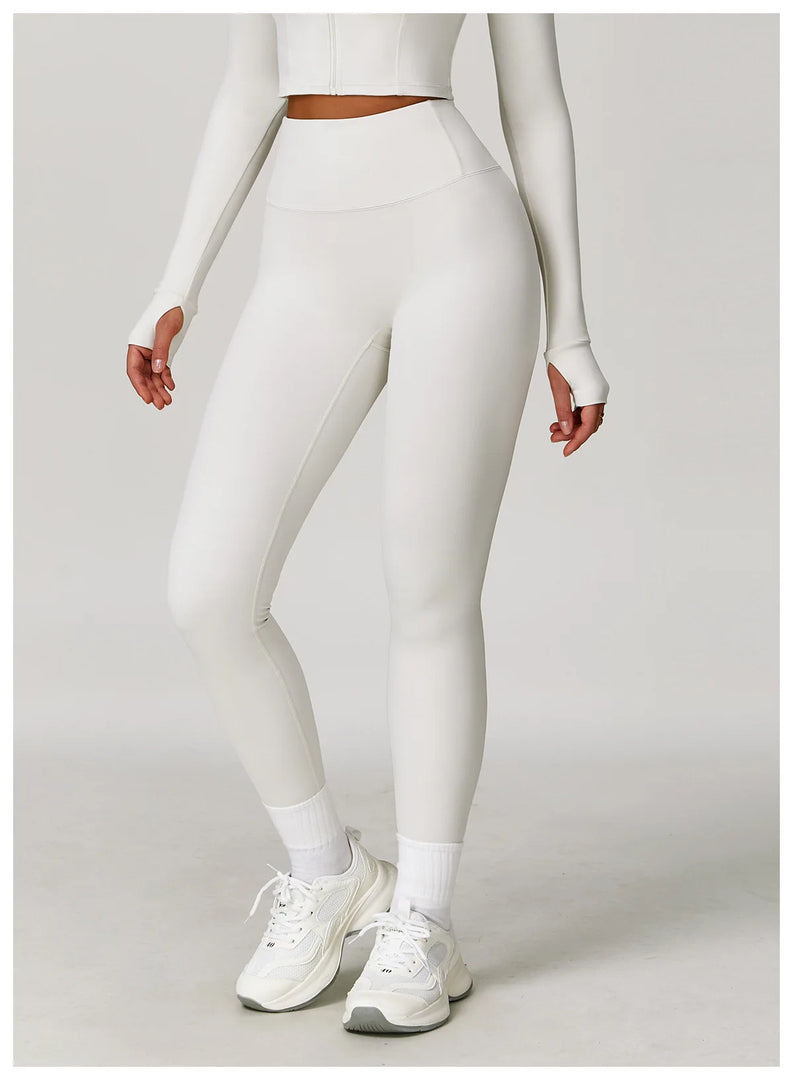 High Waist Contour Yoga Leggings Breathable Performance