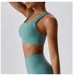 Load image into Gallery viewer, Crossed Shoulder Strap Yoga Bra Premium Nylon Spandex
