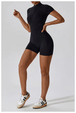 Load image into Gallery viewer, Seamless Contour Zippered Yoga Bodysuit Performance
