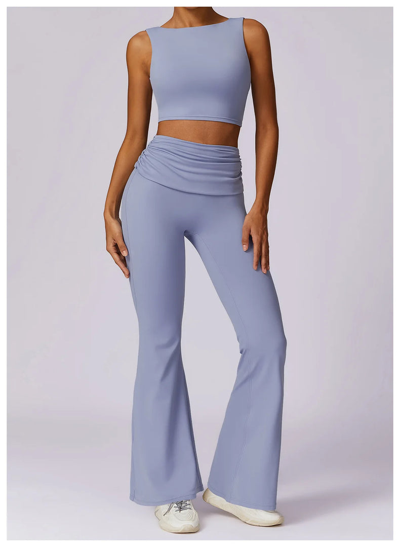 High Waist Flare Leggings for Studio Sophistication