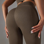 Load image into Gallery viewer, Ribbed Scrunch Contour Seamless High Waist Leggings
