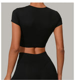 Load image into Gallery viewer, Premium Quick Dry Yoga Tee With Light Weight Sleeves
