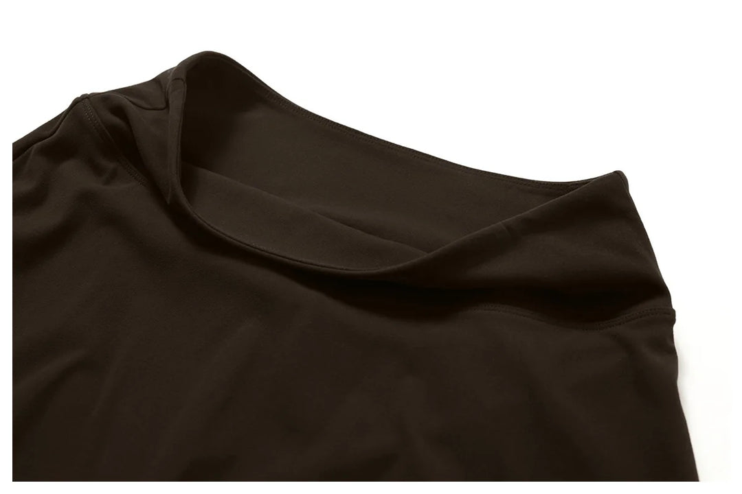 High Waist Contour Skirt Short Culotte Breathable Nylon