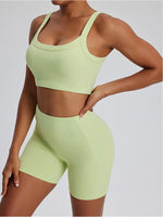 Load image into Gallery viewer, Contour Stretch Athleisure Bell Bottoms Set Nylon Spandex
