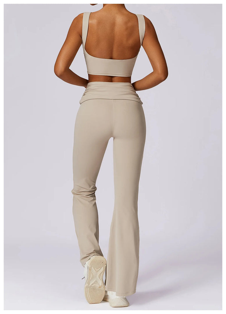 High Waist Flare Leggings for Studio Sophistication