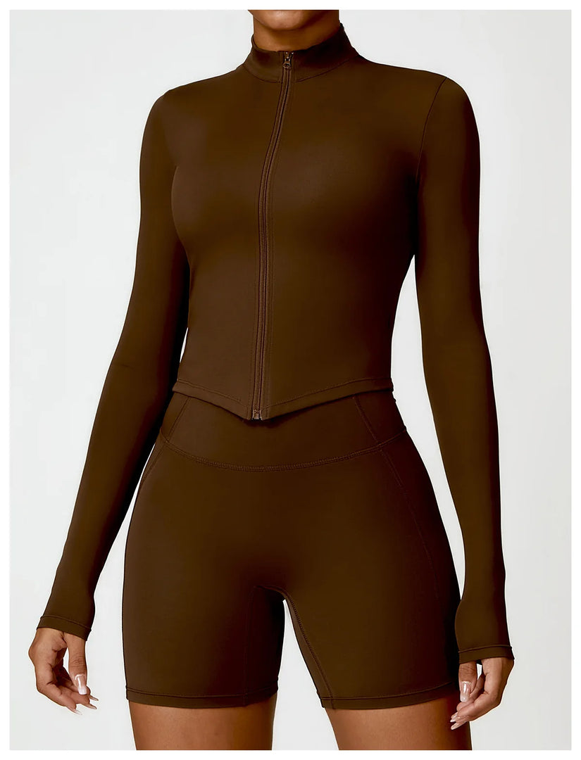 Premium Contour Tracksuit Jacket With Zipper Performance