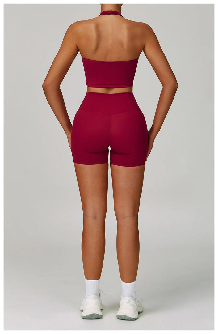 2 Piece Contouring Sculpted Yoga Ensemble Performance