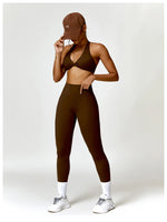 Load image into Gallery viewer, Breathable Contoured Nylon Halter Bralette With Twist
