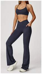 Load image into Gallery viewer, Two Piece Contoured Seamless Performance Athletic Set Nylon
