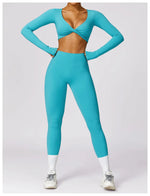 Load image into Gallery viewer, Luxurious High-Waist Contour Seamless Leggings Scrunch
