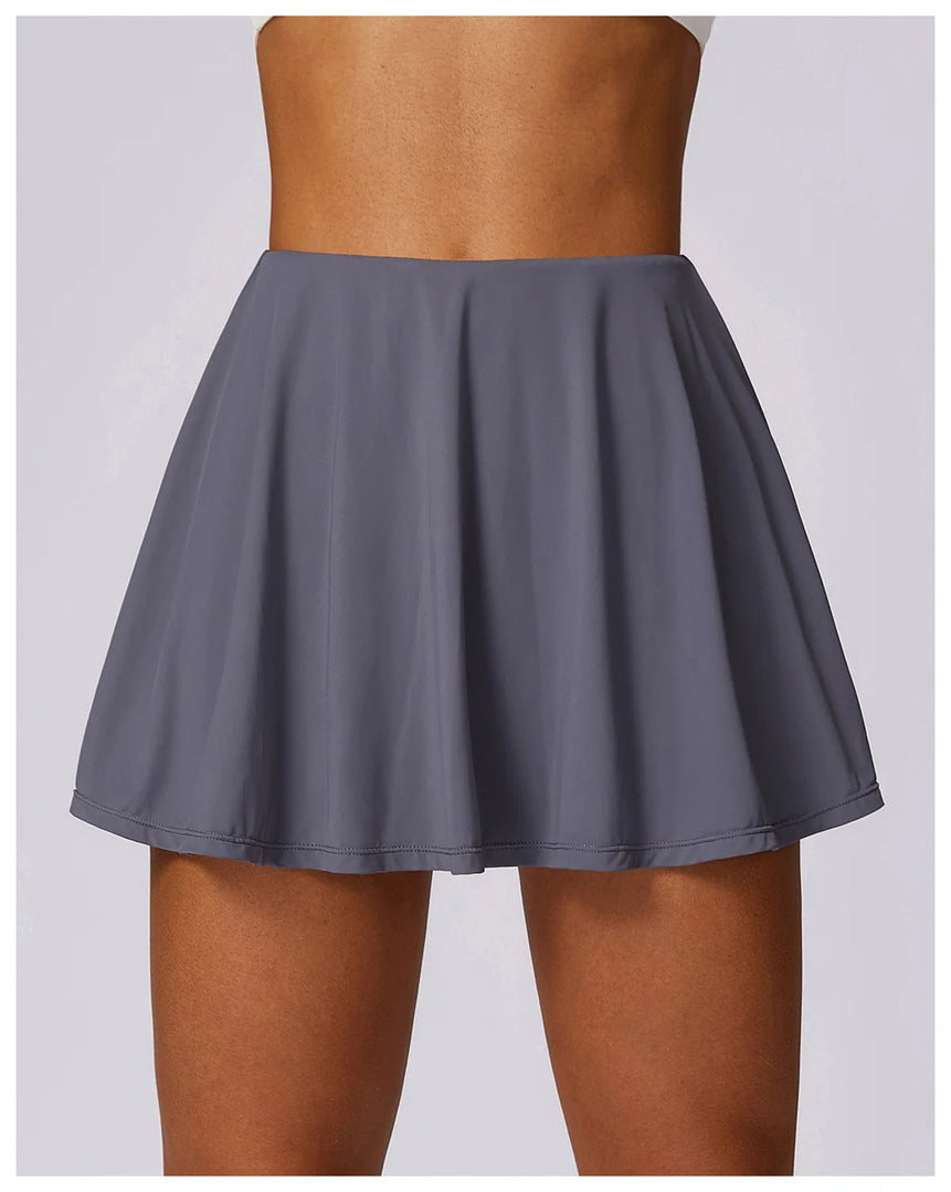 Seamless Performance Tennis Skort with Breathable Knit