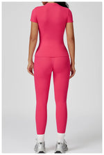 Load image into Gallery viewer, 2 Piece Seamless Yoga Set Performance Leggings Luxe

