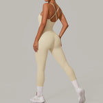 Load image into Gallery viewer, Luxe Sleeveless Yoga Jumpsuit Nylon Spandex
