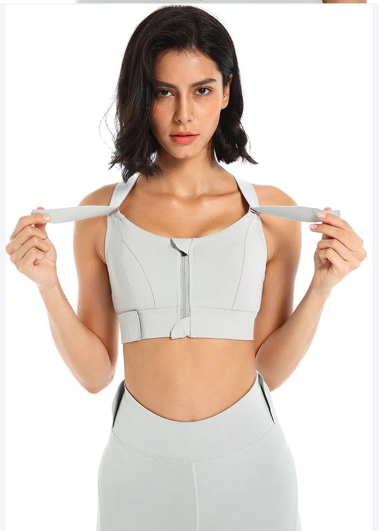 Ultraluxe Bra Front Zip Breathable Contour Sculpting