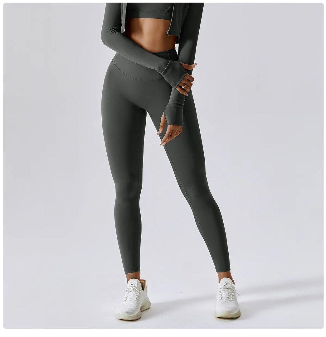 Seamless High Waist Contour Sculpted Leggings