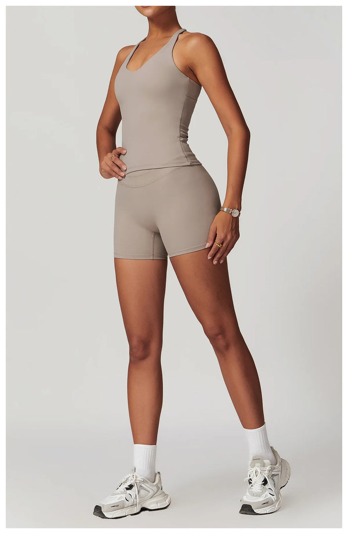 2 Piece Premium Contoured Leggings Set For Performance