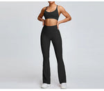 Load image into Gallery viewer, Seamless High Waist Contoured Flare Leggings For Training
